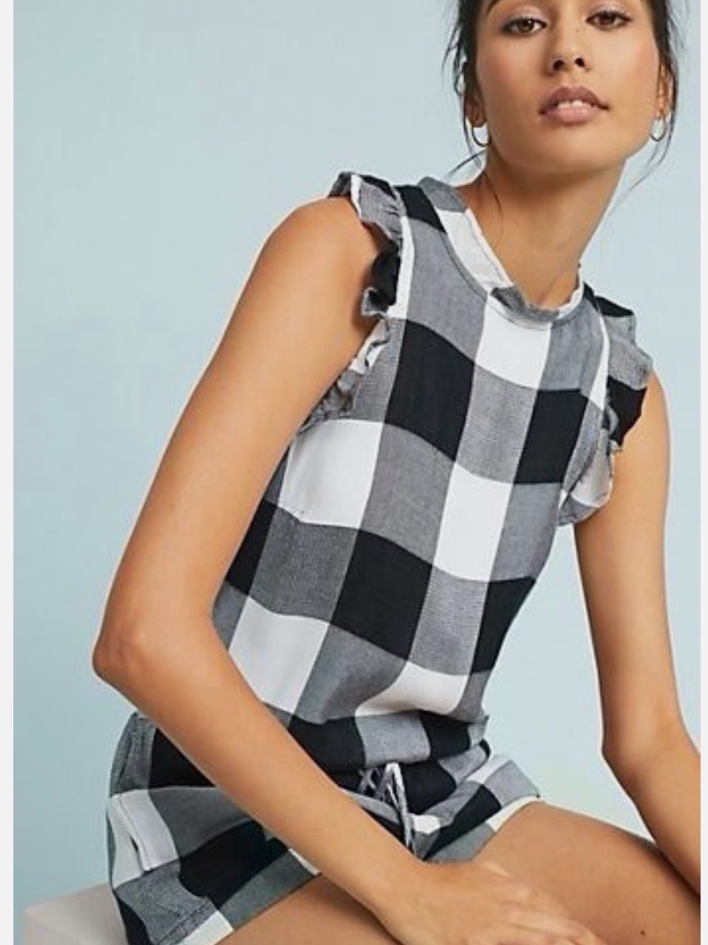 cloth & stone Neutral Beige and Black Label Detail | Anthropologie